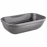 (6 uds) Bol GN 1/4 - EMMA - Melamina - 1,5L - 265x162mm - Profundidad: 75mm - Gris