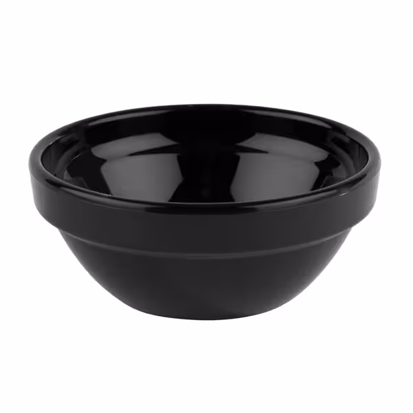 (12 ks) Mini dip miska - FRIENDLY - PET - 20 ml - Kulatá - Ø 60 mm - Černá