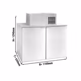 Refroidisseur de fûts avec groupe - 2x50L fûts - 1100x620mm