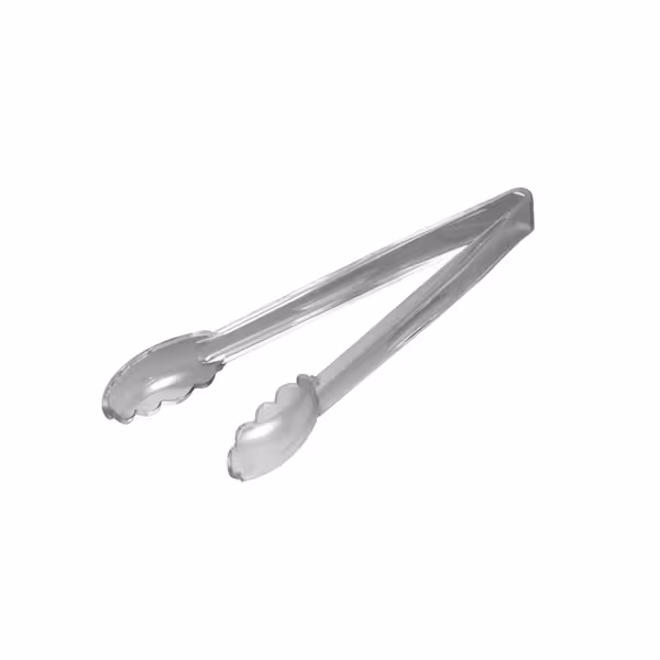 (12 Stück) CAMBRO | LUGANO® - Randgeschwungene Zange - 305mm - Clear