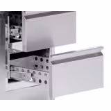 Tavolo refrigerato ECO - 1360x700mm - Ventilata - 282 L - con 1 porta battenti - con 2 cassetti