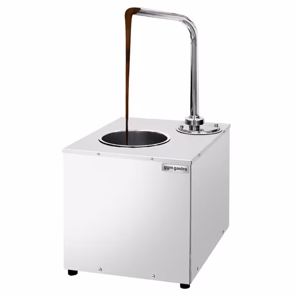 Automatische chocoladedispenser - 5kg per bak - 950Watt - met aftapkraan
