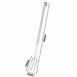 (4 stuks) Barbecuevork RVS - 3-tands - Lengte: 70cm