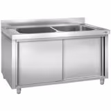 Evier à casseroles - 2000x700mm - avec 2 bacs