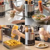 Chauffe-sauce - 550W - pour 3 bouteilles souples 1L - bouteilles incluses