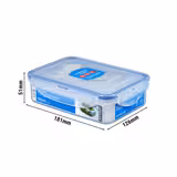 (12 unidades) LocknLock | Caixa multifunções Classic - 550ml - transparente