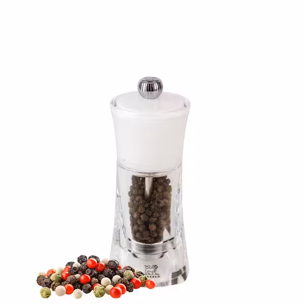 (6 pieces) PEUGEOT | MOLÈNE - Pepper Mill - White - Height: 140mm
