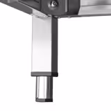 Stół ze zlewem PREMIUM - 600x600x970mm - z półką - 1-komorowy komory pośrodku skręcany