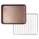 Mini Rookoven elektrisch - Handmatig - met 2 roosters - met glazen deur - 433x472mm - Zwart