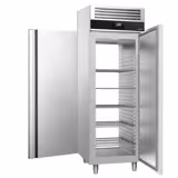 Mrazák Nerezová ocel PREMIUM - GN 2/1 - 700 mm - 1460 l - až -22 °C - s 1 dveře vpředu a 1 dveře vzadu - Digitální termostat; Ventilované chlazení; Automatické odmrazování; Nosné rošty