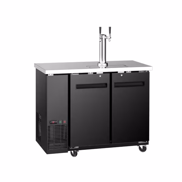 Fustenkoeling met tapinstallatie - 2-taps - 2x 50 L fusten - 1240x620mm