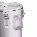 Rvs thermocontainer - 20,0 liter - Hoogte 360mm - met rubberen bodem