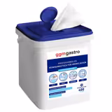 Salviette detergenti monouso per superfici professionale a 400 salviette - 1600 salviette monouso - Sgrassante & senza aloni - 1 dispenser & 3 ricariche