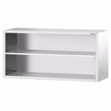 Armoire murale en acier inoxydable PREMIUM - 1800x400mm - sans portes (ouvert) - 800mm de haut