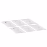 (6 Pezzi) Coperchio in Policarbonato - GN 1/4 - Trasparente - 265x162x23mm