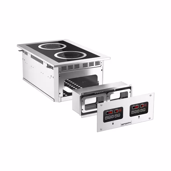 Commercial Drop-in Induction Hob – 3 kW – 2 Cooking Zones