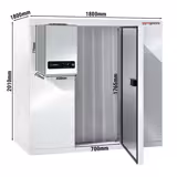 Cella frigorifera BT - 1800x1800mm - 4,30m³ - con monoblocco a parete - con pavimento - pannello 120mm
