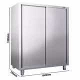 Geschirrschrank PREMIUM - 1600x700mm - 2 Schiebetüren - Höhe: 1800mm