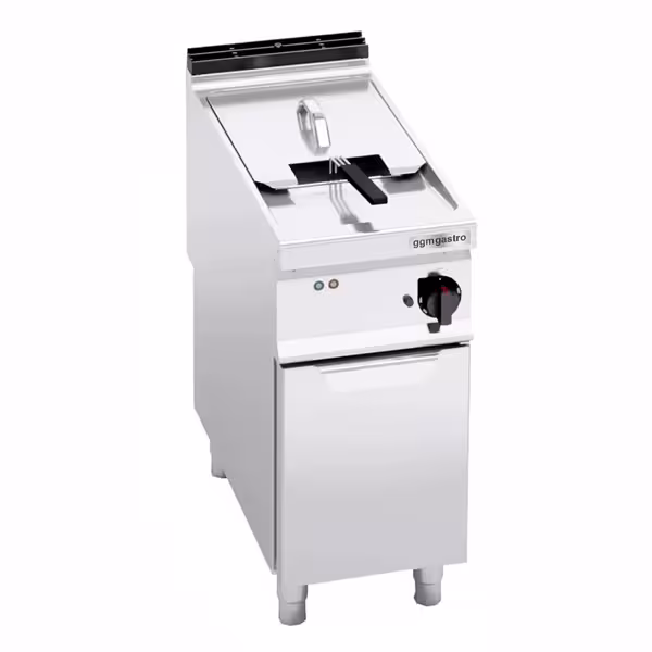 Elektrische friteuse - 22 liter - 22 kW - mechanische bediening - met aftapkraan