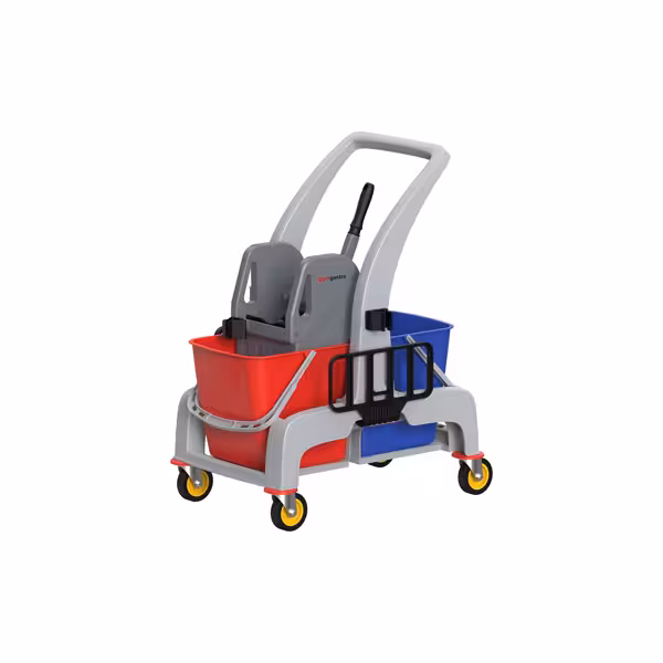 Reinigungswagen - 2 Behälter & Mopwringer
