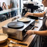 Crêpes-Gerät - mit 2 Platten - Ø 400mm