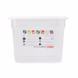 (6 pieces) CAMBRO | SafeTrak – Polypropylene – GN 1/2 container – translucent – height: 200mm