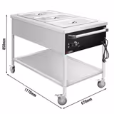 Bain-Marie Thermowagen - 1,95 kW - 3x GN 1/1 - Beckentemperatur gemeinsam regelbar