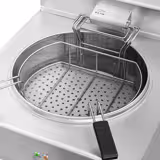 Friggitrice elettrica professionale per pesce da banco - 25L - 15kW - comandi meccanici