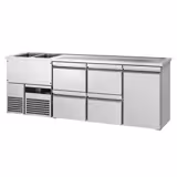 Biertheke PREMIUM - 2500x700mm - 1 Tür & 4 Schubladen