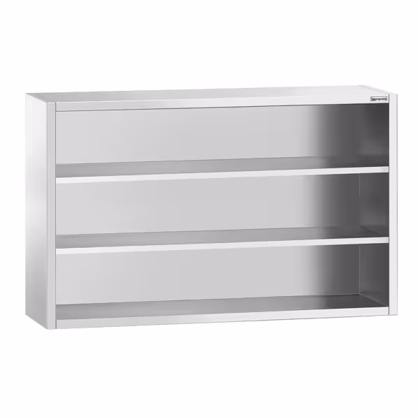Edelstahl Wandhängeschrank PREMIUM - 1800x400mm - ohne Schiebetür - 1000mm hoch