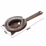 (6 kom) Hawthorne cjedilo - spiralni rub - inox - Ø 90 mm