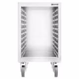 Stainless Steel Tray Trolley - 18-Level - for 18 x 530x370mm Trays - with low-noise braked castors