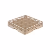 Bardak Kaseti GN 1/1 - 500x500mm - Delikli Tabanlı - 16 Bölmeli - Bej - Bardak Kaseti için Ek Çerçeve için - PB-TR08.0, PB-TR04.0 ile uyumlu