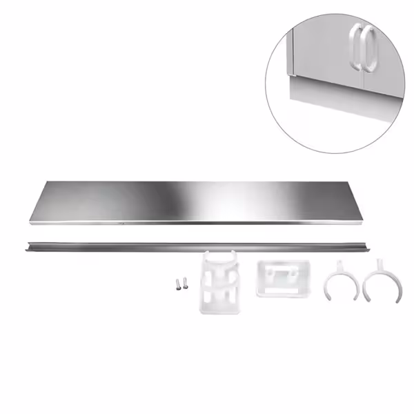 Onderblad - RVS - 600x125mm - voor ASK-, GSK- en SSK-serie