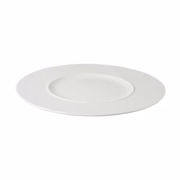 (6 pcs) WHITE DELIGHT | Plate - flat - Porcelain - Ø290mm - White