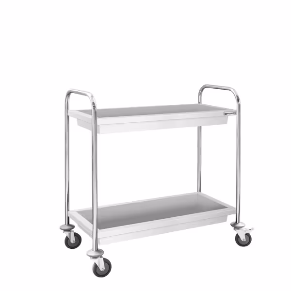 Chariot de service – 950x500 mm – avec 2 bacs