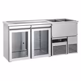 Direct Draw Beer Dispenser / Kegerator PREMIUM - 1950x700mm - Double Glass Doors
