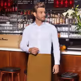 (6 pieces) KARLOWSKY | Basic Bistro Waist Apron – 100×75 cm - Mustard Yellow