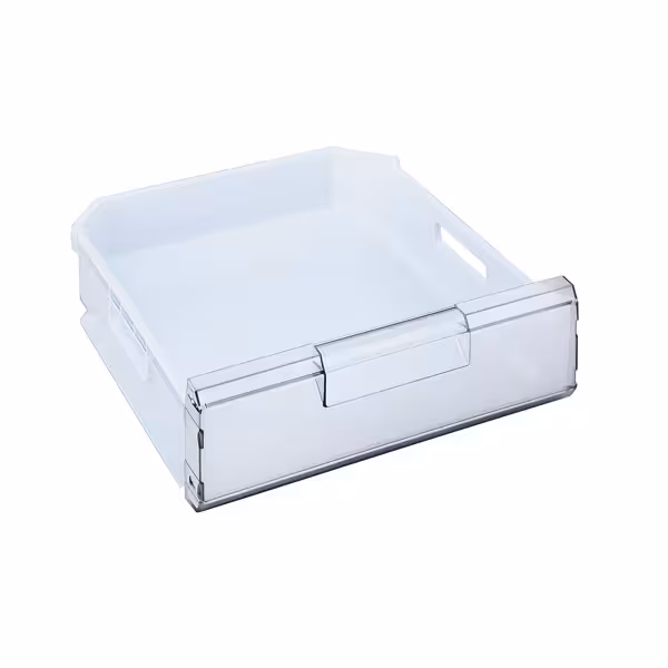 (2 pz) Cassetto di ricambio per frigorifero - 475x430x173mm - frontale trasparente, con maniglia di estrazione e maniglie laterali - per modelli KSS200HN & TKSS200HN - posizionamento: superiore