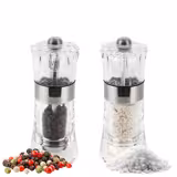 (6 pieces) PEUGEOT | OSLO - Salt & Pepper Mill - Acrylic/Stainless Steel - Height: 140mm