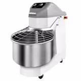 Pétrin à Pâte - 60 Litres / 56 kg - 2 Vitesses - avec Cuve Fixe & Roulettes - Fonction Minuterie