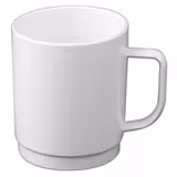 (50 قطع) كوب بولي كربونات - 250 ml - أبيض