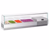 Countertop Prep Well / Refrigerated Topping Unit PREMIUM PLUS - 1328x450mm - 5x GN 1/4