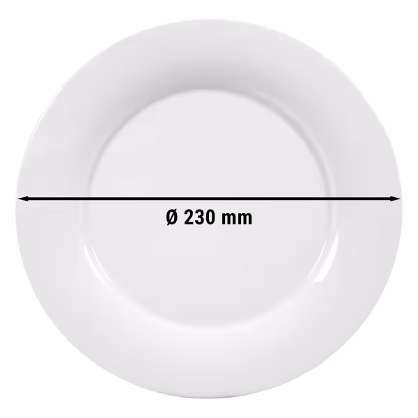 (6 stuks) SELTMANN WEIDEN | Bord - plat - Ø 230mm - Wit/Uni