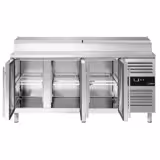 Hűtött előkészítő asztal PREMIUM - 1795x700 mm - 3 üvegajtós - GN 1/3 8x feltéthűtő