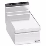 Neutraal element - 400x714x(H)410mm - RVS | tafelmodel | met opstand | zonder onderbouw - passend voor LORENZO 700