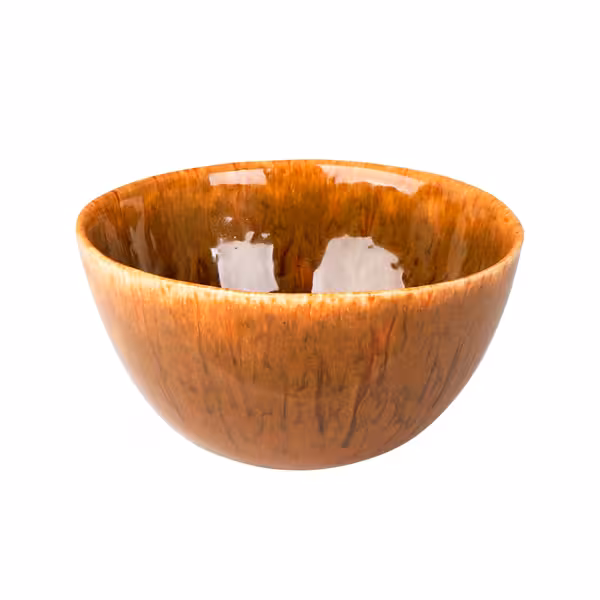 (6 pcs) Dessert Bowl - RUSTIQUE - Stoneware - round - Ø 150mm - Brown