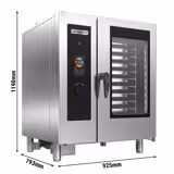 Kombidämpfer - Touch - 10x GN 1/1 - inkl. Waschsystem, Temperaturfühler, Boiler & Innengestell