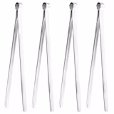 (4 pz) Pinza da barbecue - carbone - Lunghezza: 270mm - Acciaio inox