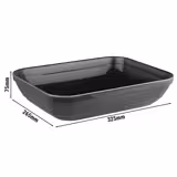 (6 pièces) Bac GN 1/2 – EMMA – Mélamine – 3,5 litres – Profondeur : 75 mm  